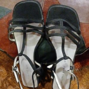 Shoes sling back sandal type black